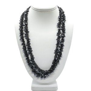 Dom by Dominique Cohen black hoop & pearl necklace